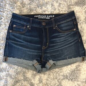 American Eagle Outfitters Blue Jean Shorts Classic Cutoff Style
